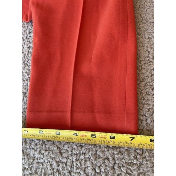 Theory sz 2 Treeca Pull On Modern Crepe 2 Coral  Straight Trouser Pants - Picture 9 of 10